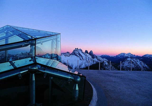 One of the Messner Mountain Museum - The Museum in the Clouds, located on Monte Rite (2181 m) between Pieve di Cadore and Cortina d’Ampezzo in the heart of the Dolomites.